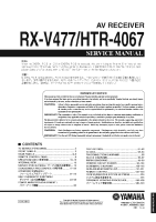 Yamaha HTR-4067 - Service Manual 